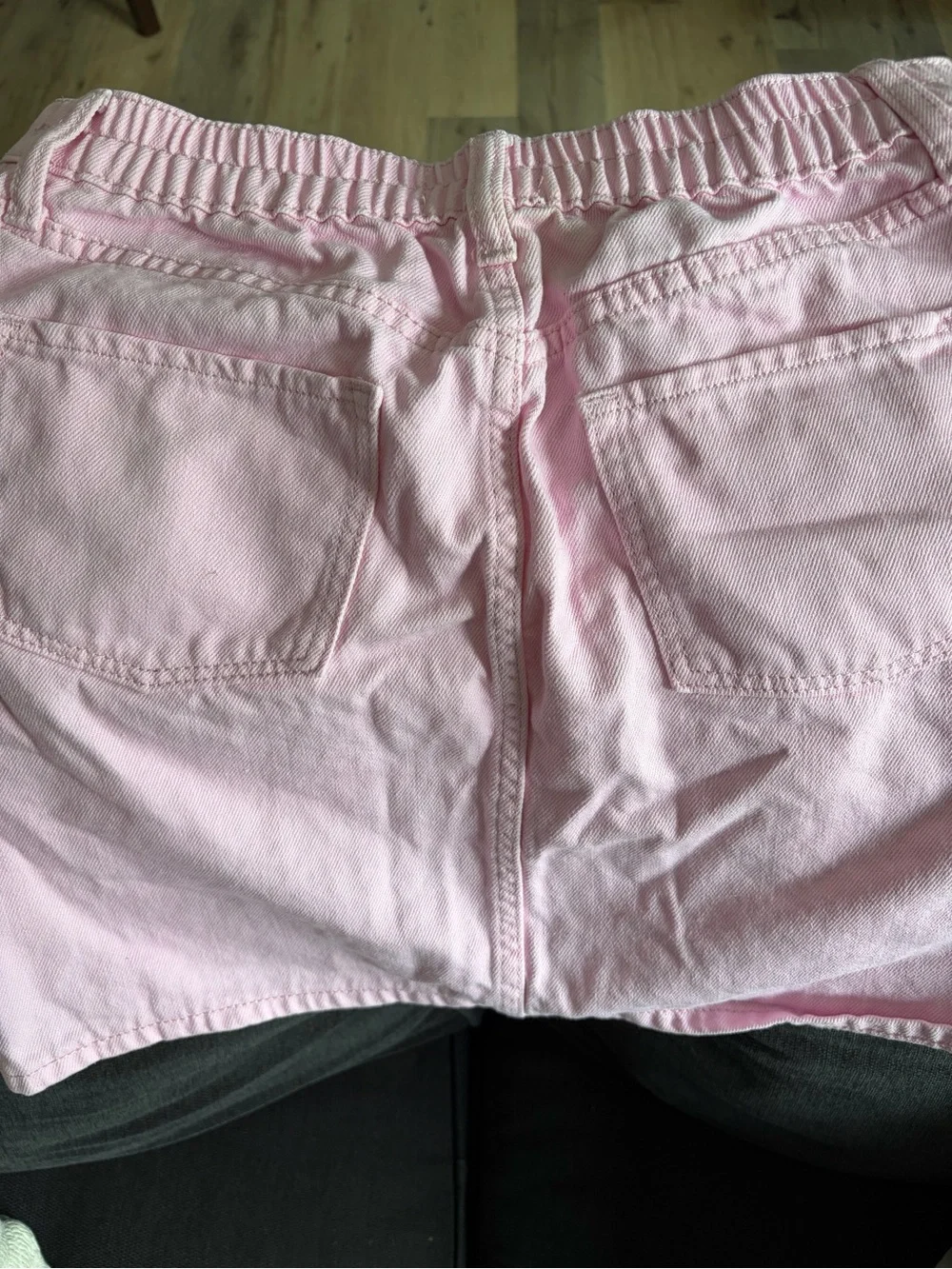 Old Navy Light Pink Button-Front Denim Skirt